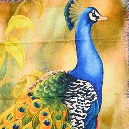 Vintage Long Stole Woolen Scarf Printed Dupatta Infinity Scarves Sarong Wrap Veil Woman Hijab Shawl Craft Fabric