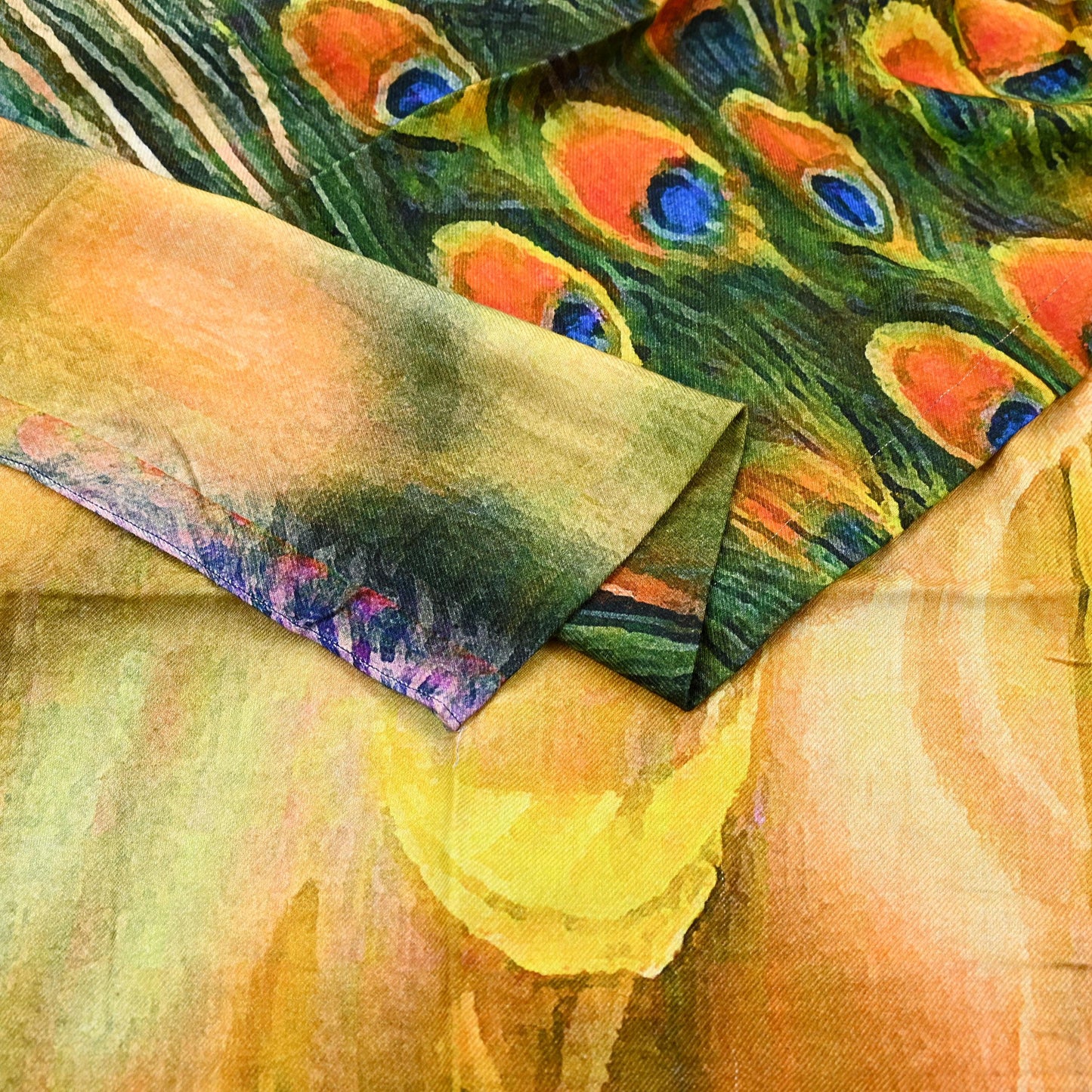 Vintage Long Stole Woolen Scarf Printed Dupatta Infinity Scarves Sarong Wrap Veil Woman Hijab Shawl Craft Fabric