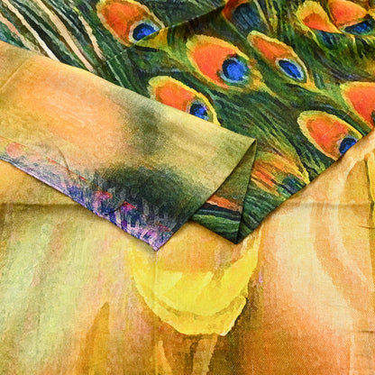 Vintage Long Stole Woolen Scarf Printed Dupatta Infinity Scarves Sarong Wrap Veil Woman Hijab Shawl Craft Fabric