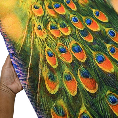 Vintage Long Stole Woolen Scarf Printed Dupatta Infinity Scarves Sarong Wrap Veil Woman Hijab Shawl Craft Fabric