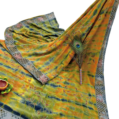 Indian Vintage Sari Multi Pure Crepe Silk Hand Embroidered Sarees 6yd Sewing Floral Craft Zari Dress making Crafting Quilting