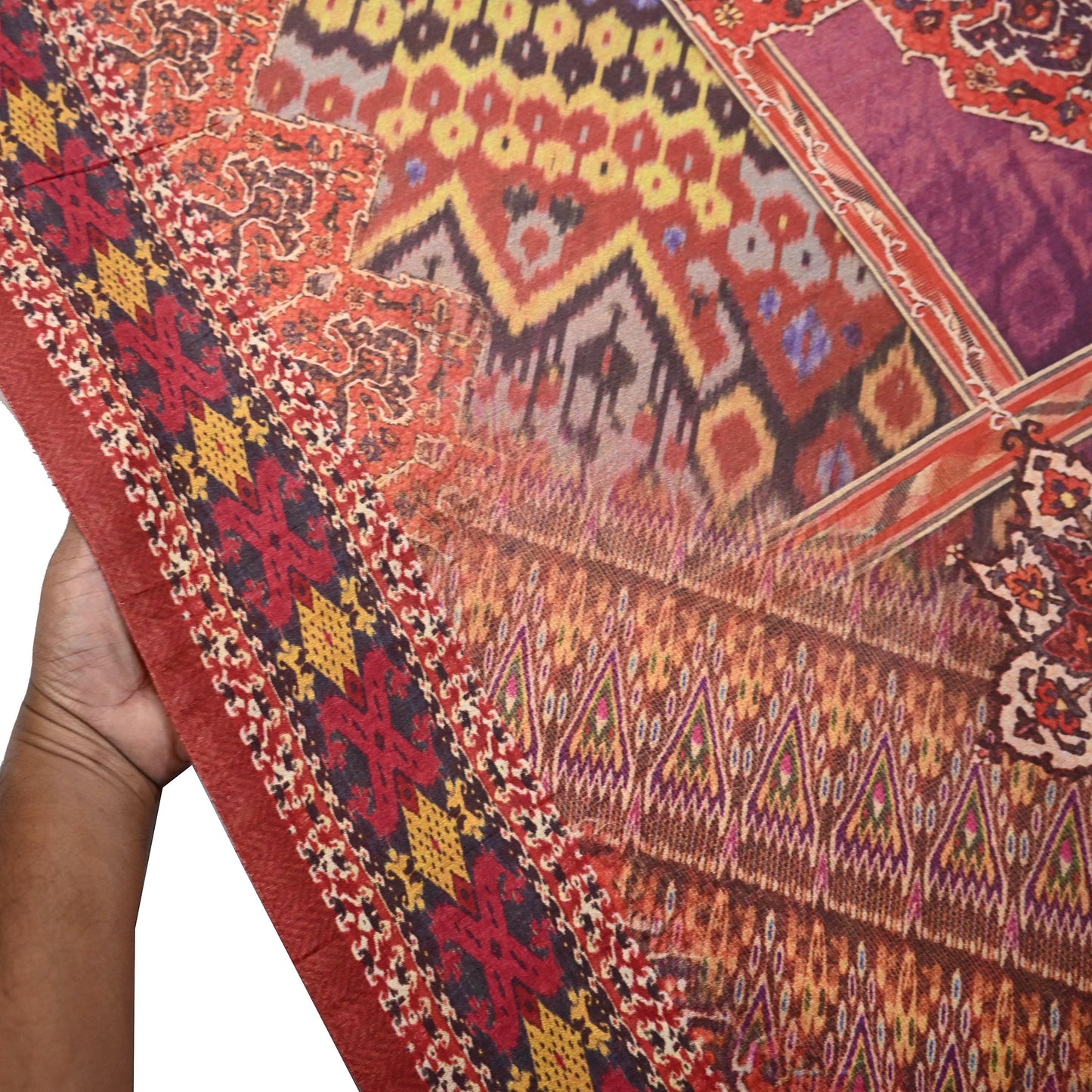 Vintage Multi Saree Artificial Silk Digital Printed Sari Sewing 6yd Craft Fabric Soft Floral Crafting Dress Making Crafting Quilting Upcycle