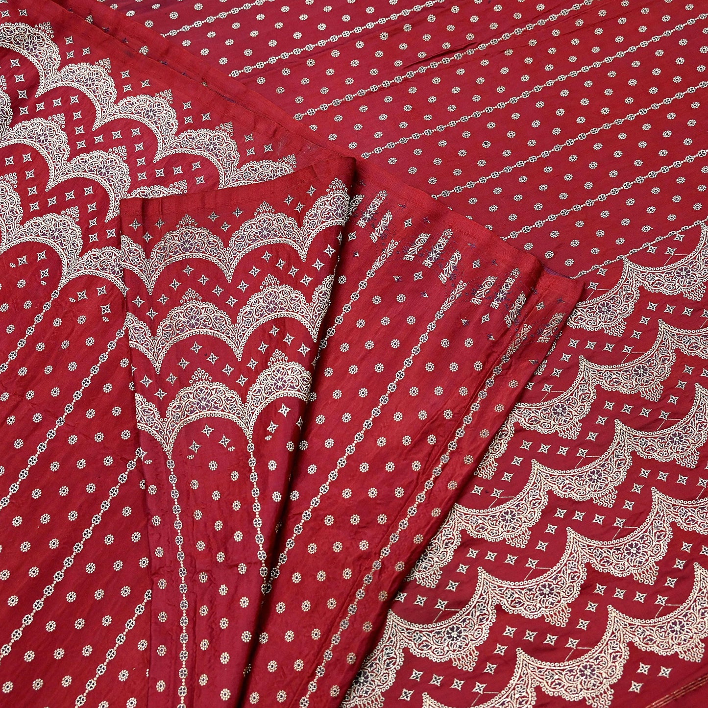 Indian Vintage Heavy Bridal Sari Maroon Pure Satin Silk Woven Banarasi Sarees Zari 5Yd Wedding Dress making Crafting Craft Fabric Quilting