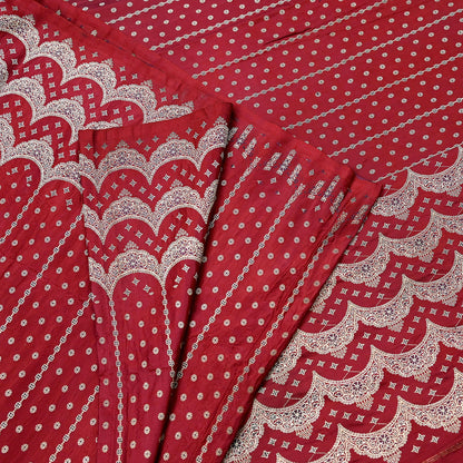 Indian Vintage Heavy Bridal Sari Maroon Pure Satin Silk Woven Banarasi Sarees Zari 5Yd Wedding Dress making Crafting Craft Fabric Quilting