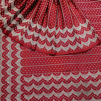 Indian Vintage Heavy Bridal Sari Maroon Pure Satin Silk Woven Banarasi Sarees Zari 5Yd Wedding Dress making Crafting Craft Fabric Quilting