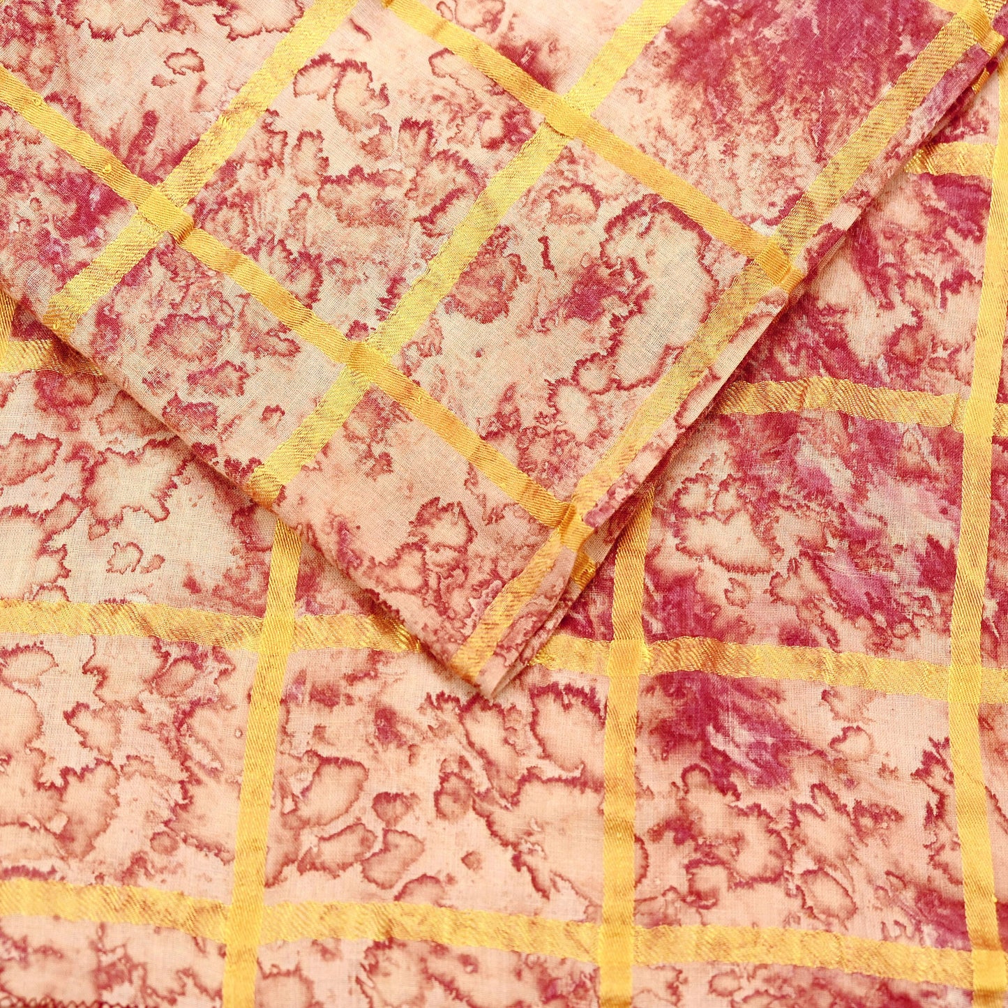 Indian Vintage Multi Saree Pure Cotton Bandhani Print Woven Sari Craft Soft Fabric 5Yd Sewing Sarong Wrap Boho Abstract Design