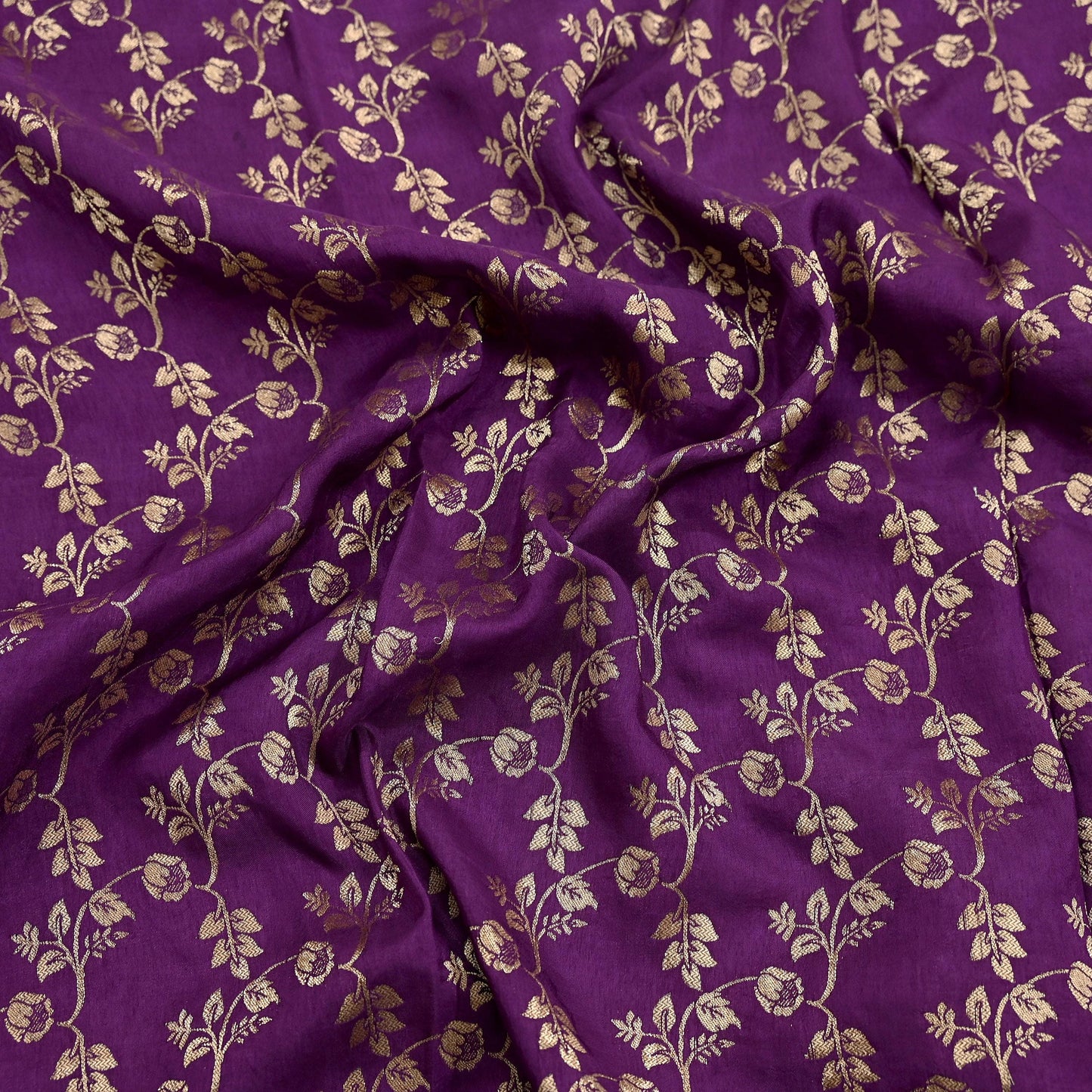 Indian Vintage Purple Dupatta Long Stole Blend silk Woven Banarasi Scarves Veil Scarf Wrap Hippie Boho Soft Floral