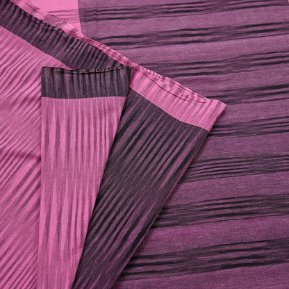 Indian Vintage Sari Pink Woven 100% Pure Cotton Sarees Craft Fabric 5Yd Stripes Upcycle Quilting Crafting Dress making Upcycle Boho Wrap