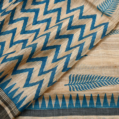 Indian Vintage Beige Dupatta Long Stole 100% Pure Khadi Silk Hand Woven/ Printed Scarves Veil Scarf Wrap Hippie Fringes