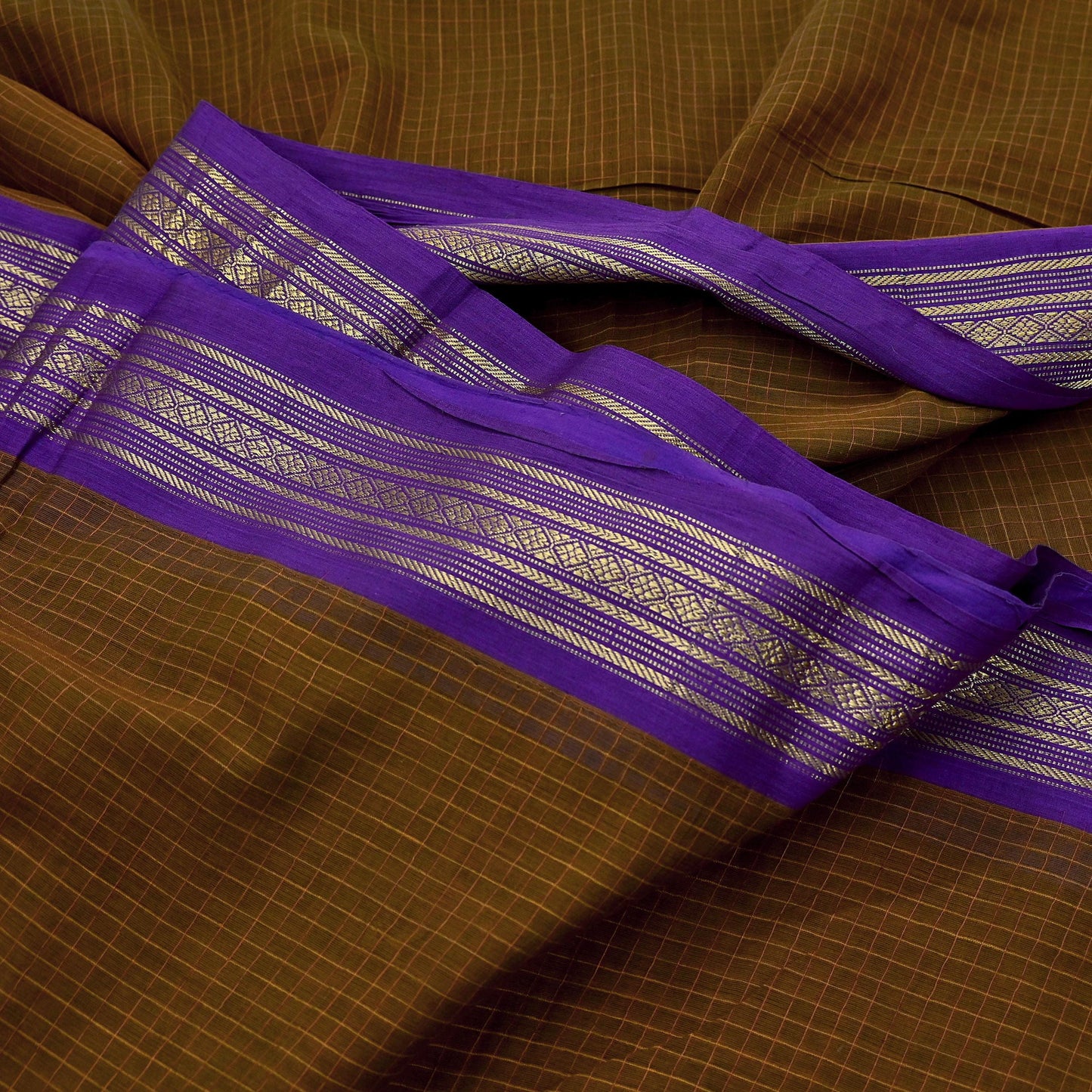 Indian Vintage Sari Green Pure Cotton Hand Woven Sarees 6yd Craft Fabric Ethnic Soft Sewing Zari Dress making Quitting Crafting Upcycle