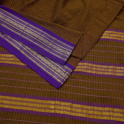 Indian Vintage Sari Green Pure Cotton Hand Woven Sarees 6yd Craft Fabric Ethnic Soft Sewing Zari Dress making Quitting Crafting Upcycle