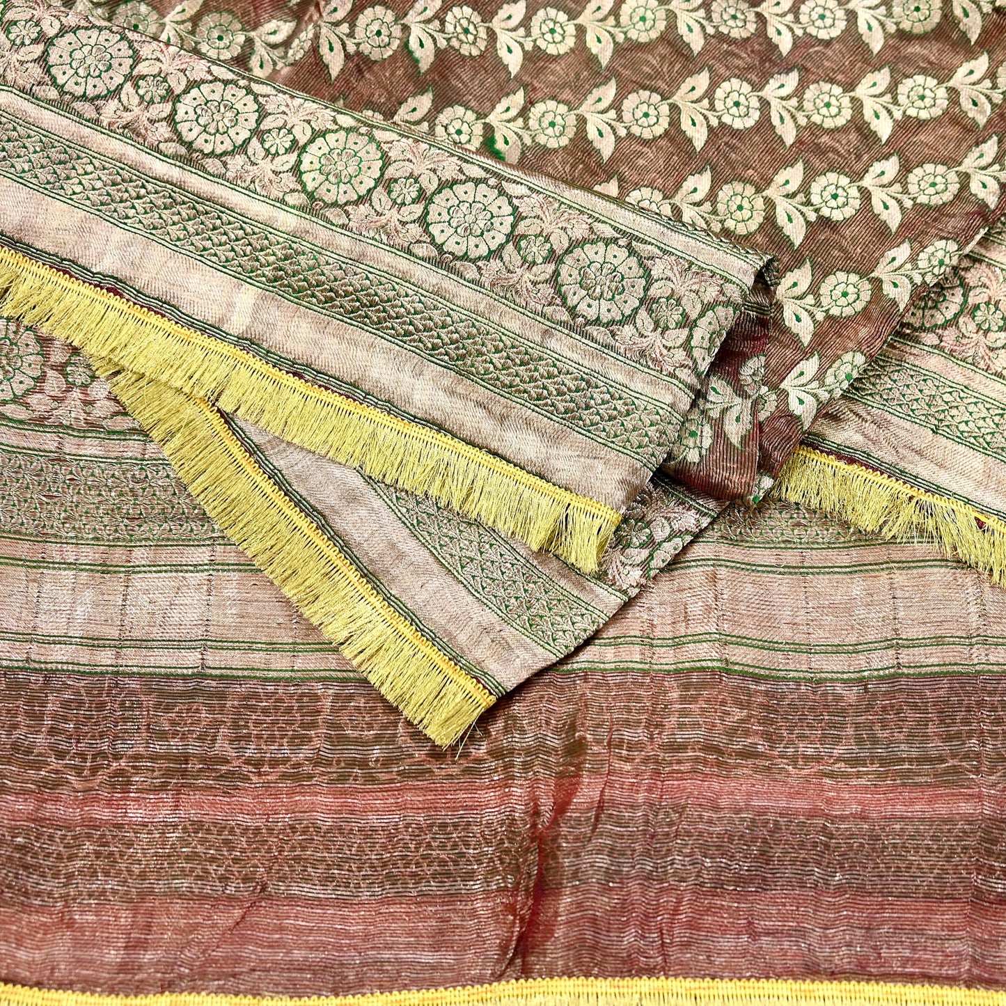 Indian Vintage Heavy Wedding Maroon Dupatta Pure Organza Silk Stole Hand woven Banarasi Scarves Zari Bridal Veil Wrap Hijab