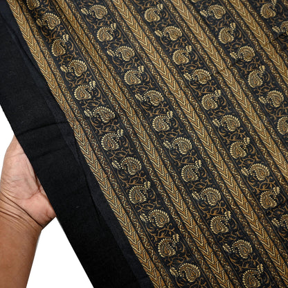 Vintage Long Stole Pure Woolen Scarf Printed Dupatta Infinity Scarves Sarong Wrap Veil Woman Hijab Shawl Craft Fabric