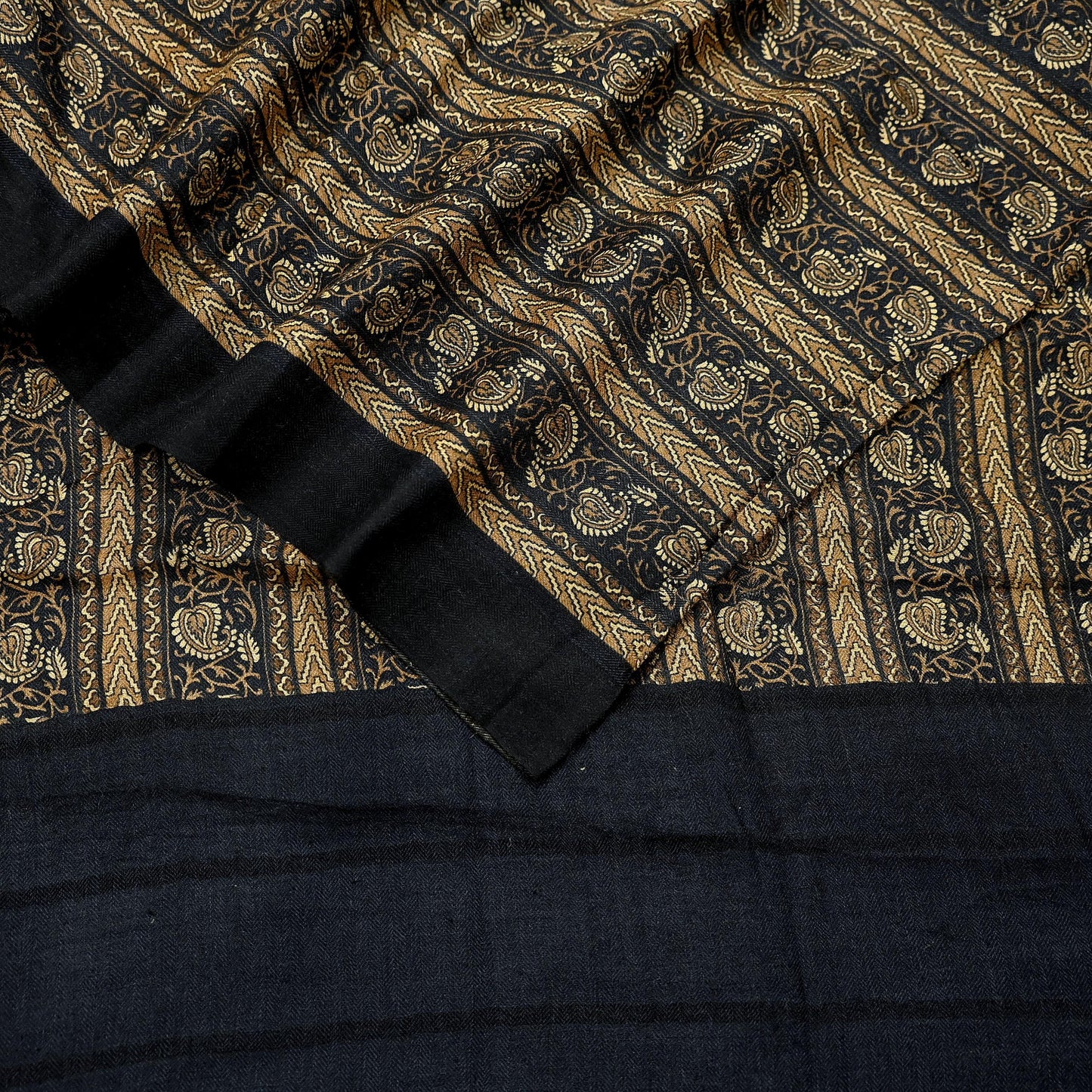 Vintage Long Stole Pure Woolen Scarf Printed Dupatta Infinity Scarves Sarong Wrap Veil Woman Hijab Shawl Craft Fabric