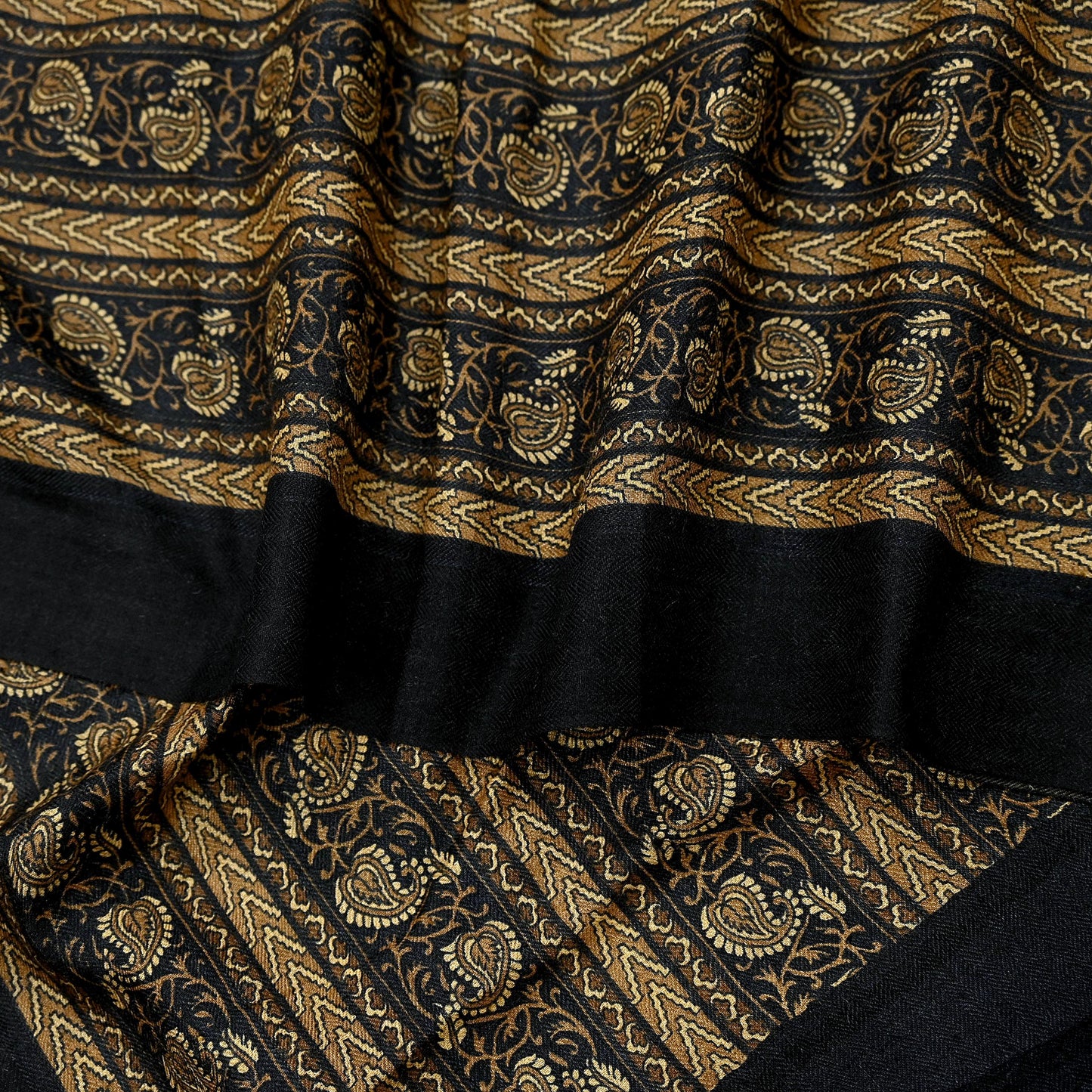 Vintage Long Stole Pure Woolen Scarf Printed Dupatta Infinity Scarves Sarong Wrap Veil Woman Hijab Shawl Craft Fabric