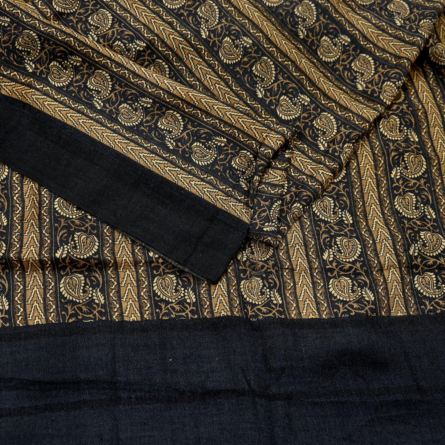 Vintage Long Stole Pure Woolen Scarf Printed Dupatta Infinity Scarves Sarong Wrap Veil Woman Hijab Shawl Craft Fabric