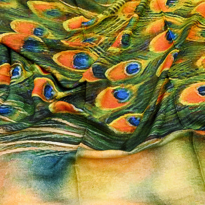 Vintage Long Stole Woolen Scarf Printed Dupatta Infinity Scarves Sarong Wrap Veil Woman Hijab Shawl Craft Fabric