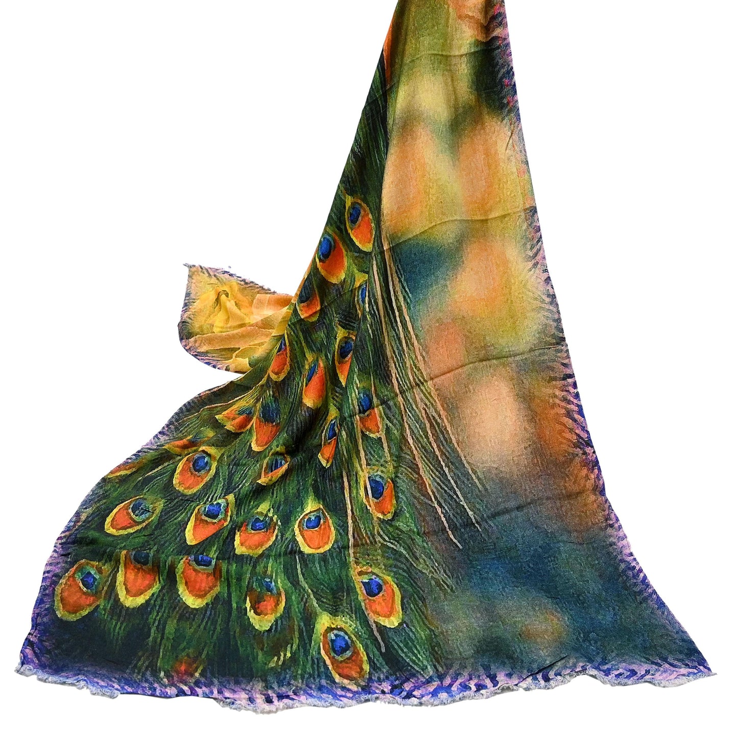 Vintage Long Stole Woolen Scarf Printed Dupatta Infinity Scarves Sarong Wrap Veil Woman Hijab Shawl Craft Fabric