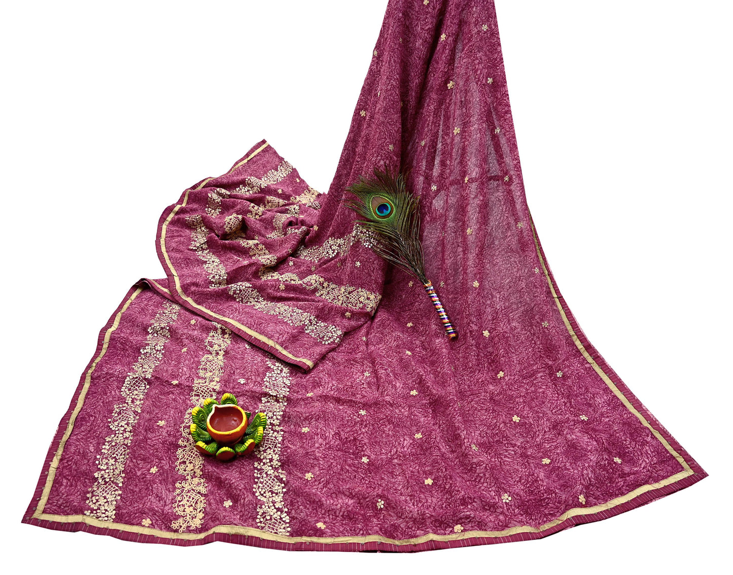 Indian Vintage Sari Hand Embroidered Pure Georgette Silk Sarees Craft Fabric 6Yd Sequins Wedding Sarees Quilting Crafting Upcycle