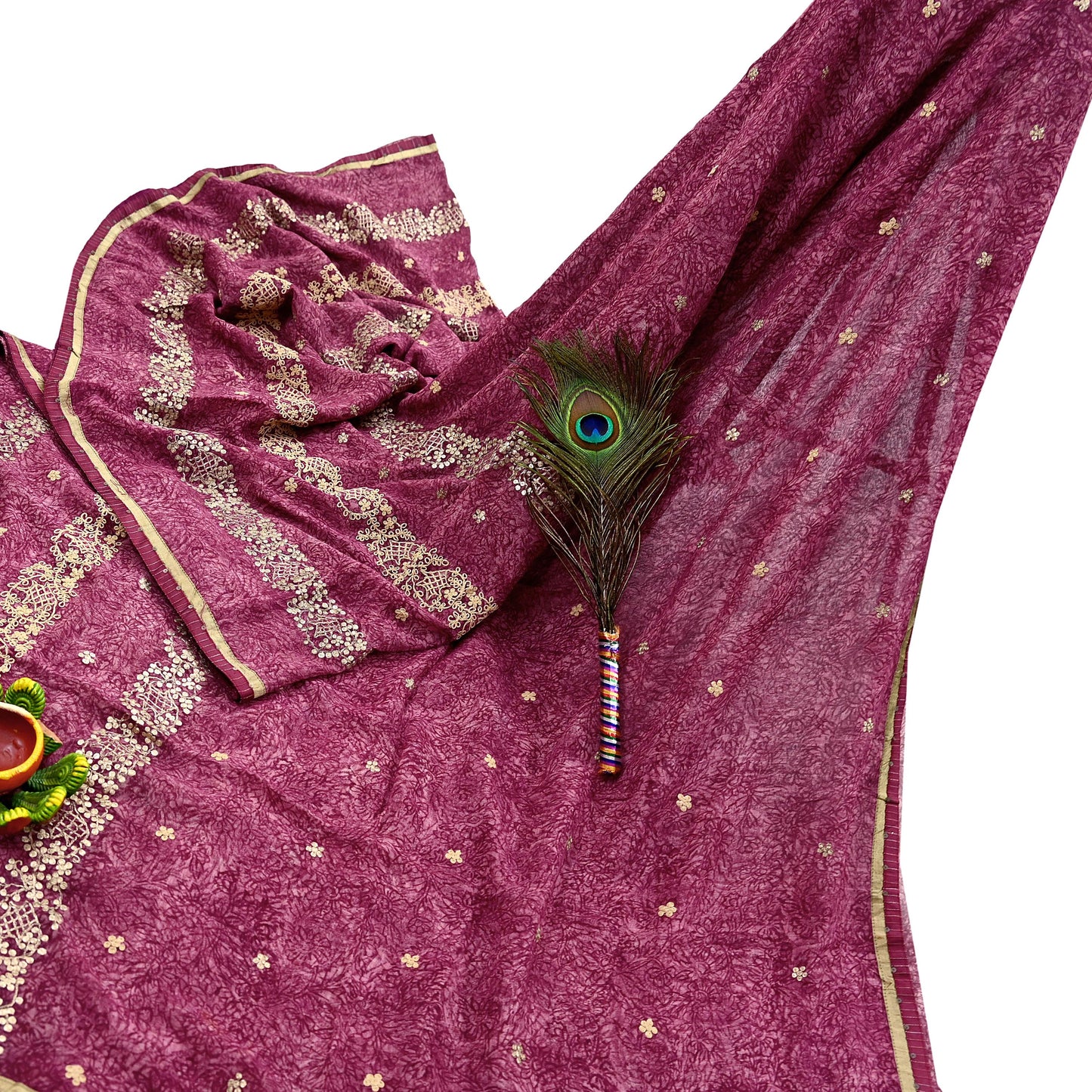 Indian Vintage Sari Hand Embroidered Pure Georgette Silk Sarees Craft Fabric 6Yd Sequins Wedding Sarees Quilting Crafting Upcycle