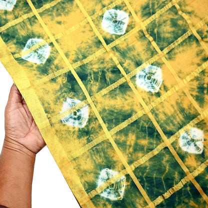 Indian Vintage Multi Saree Pure Cotton Bandhani Print Woven Sari Craft Soft Fabric 5Yd Sewing Sarong Wrap Boho Abstract Design