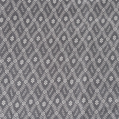 Indian Vintage Sari Blue & Gray Moss Crepe Printed Sarees 6yd Craft Fabric Sewing Floral Soft Dress making Quilting Crafting Upcycle Used