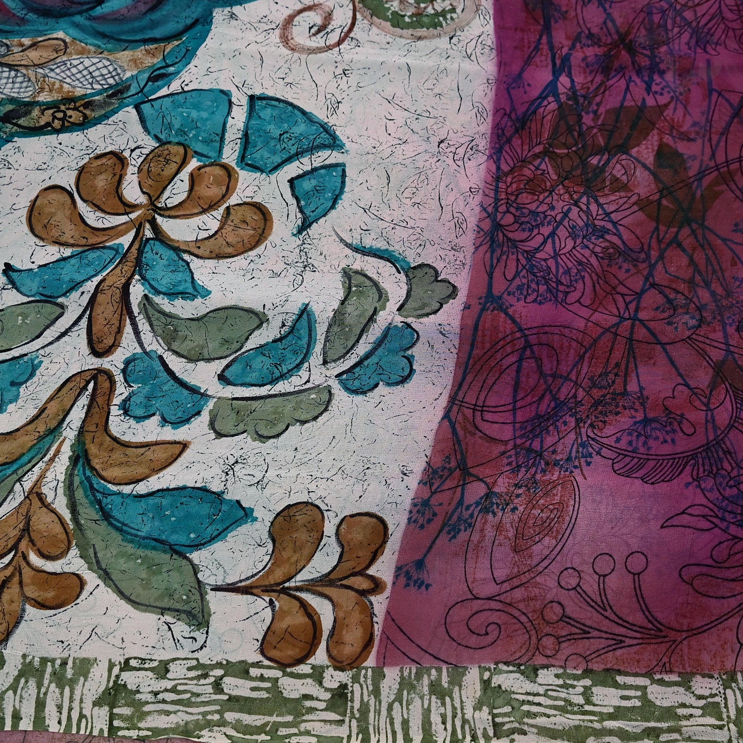 Indian Women Vintage Multi Sarees 100% Pure Georgette Silk Printed Sari Sewing 6yd Soft Craft Floral Design Wrap Boho Dress Making