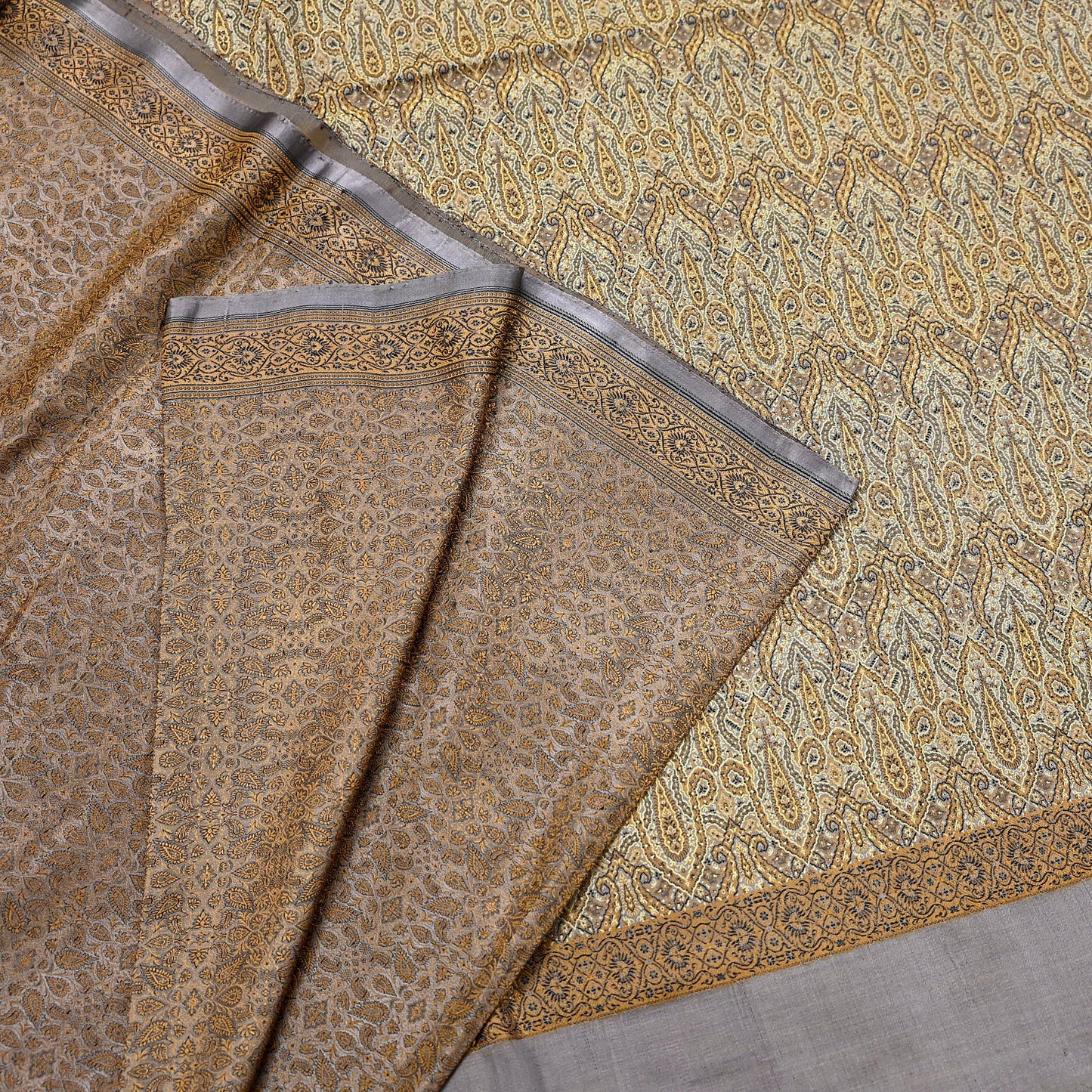 Indian Vintage Sari Dusty Purple Heavy Pure Satin Silk Hand Woven Tanchoi Sarees Ethnic Wear 5Yd Paisley Craft Fabric Dress Making Crafting