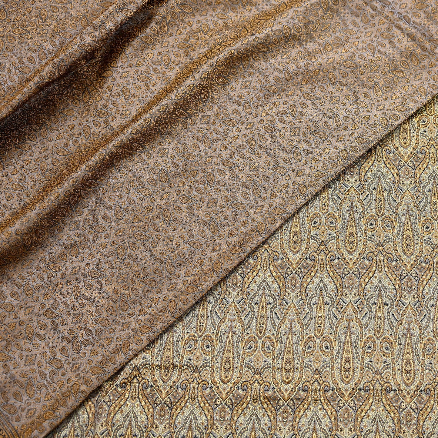 Indian Vintage Sari Dusty Purple Heavy Pure Satin Silk Hand Woven Tanchoi Sarees Ethnic Wear 5Yd Paisley Craft Fabric Dress Making Crafting