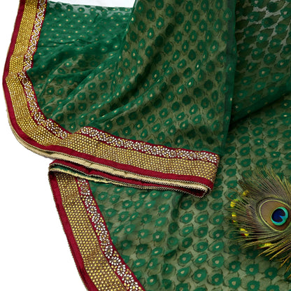 Indian Vintage Heavy Sarees Beige & Green Pure Cotton Hand Embrooidered Jamdani Sari 6yd Ethnic Floral Craft Fabric Dress making Upcycle