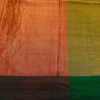 Indian Vintage Heavy Green & Maoon Woven Kanjivaram Saree 100% Pure Silk Sari Zari 5Yard Paisley Dress making Crafting Quilting Upcycle