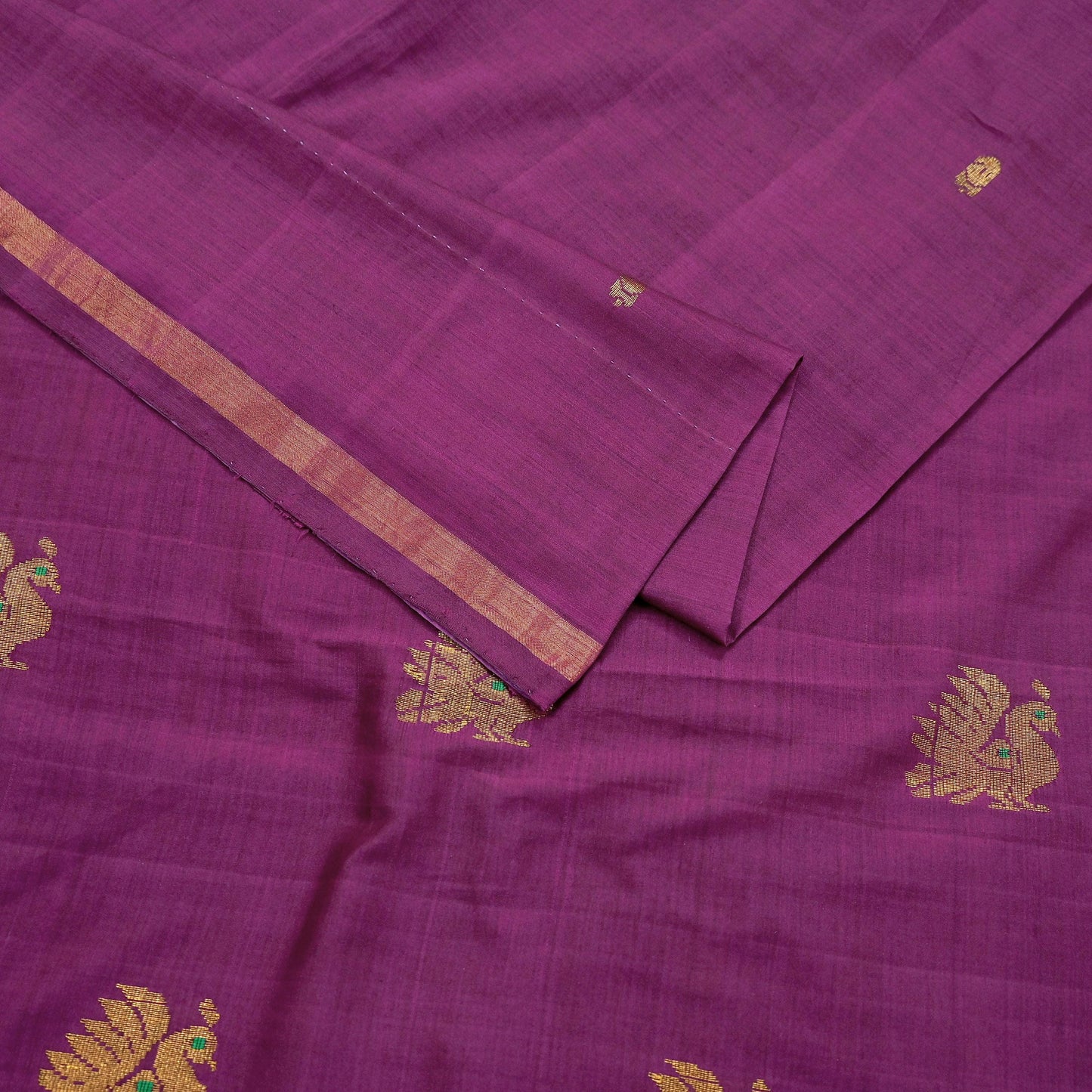 Indian Vintage Purple Sarees Hand Embroidered Sari 100% Pure Silk Craft Fabric 5yd Soft Zari Dress making wedding sarees