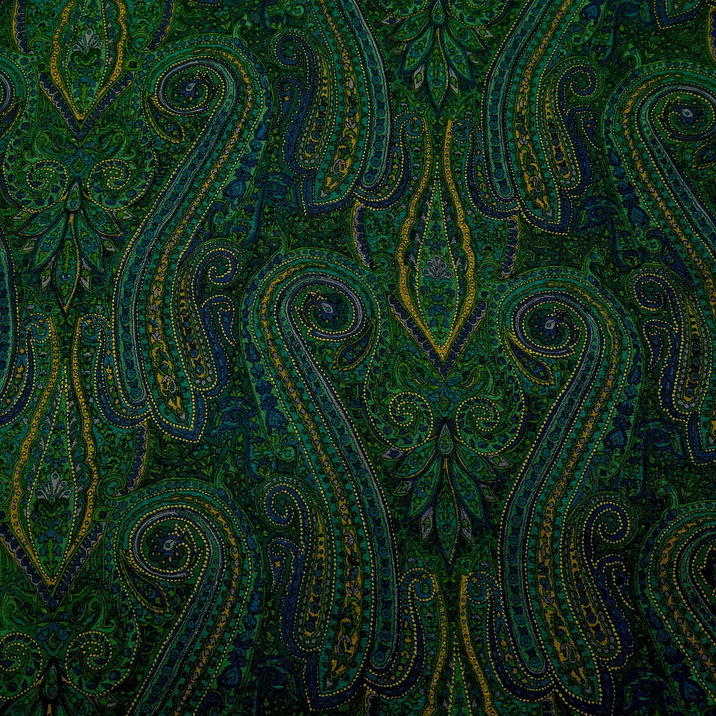 Women Vintage Sari Green Pure Chiffon Silk Printed Sarees Craft Fabric Sewing 5Yd Soft Dress Making Crafting Quilting Upcycle Used