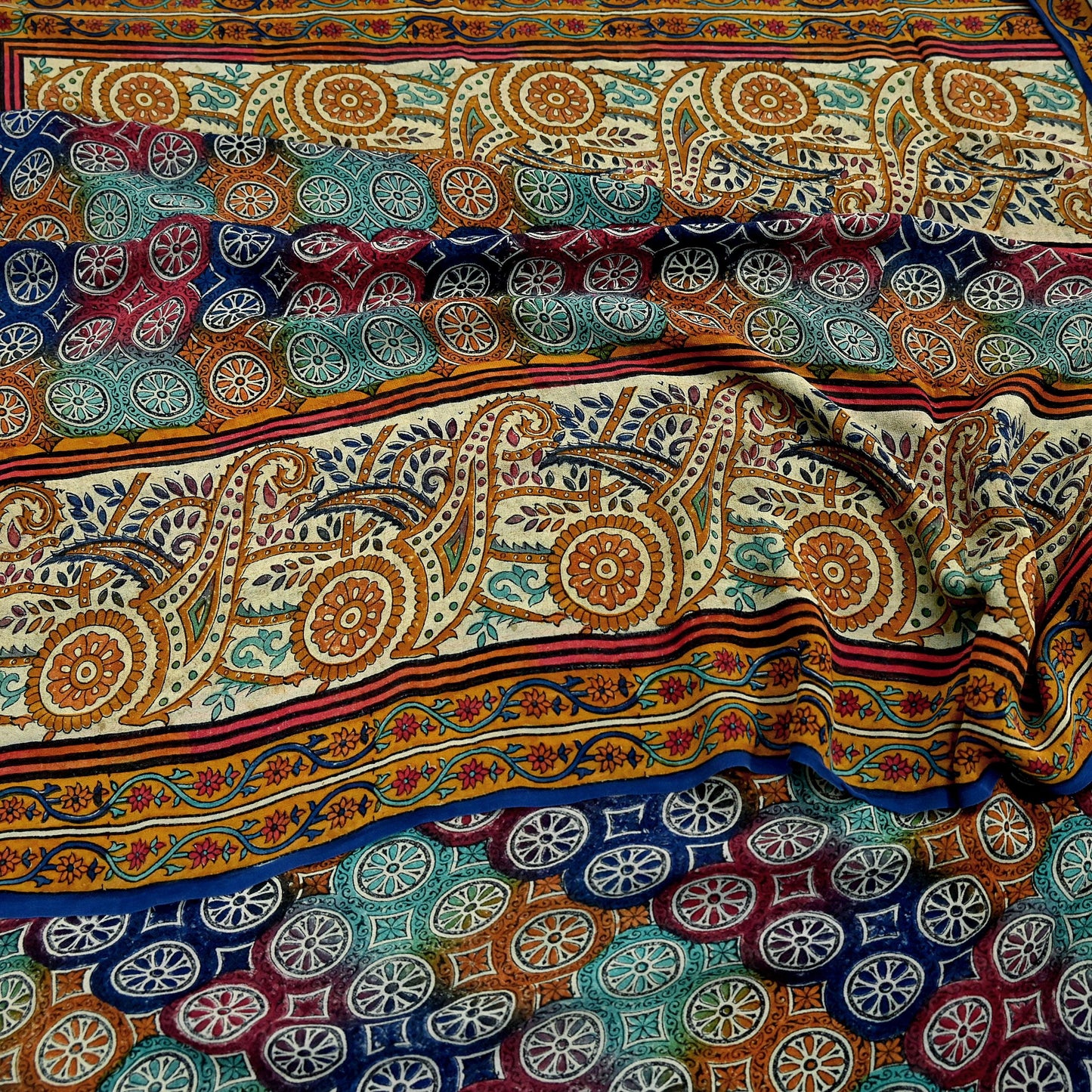 Indian Women Vintage Multi Sarees 100% Pure Georgette Silk Printed Sari Sewing 5yd Soft Craft Floral Design Wrap Boho Dress Making