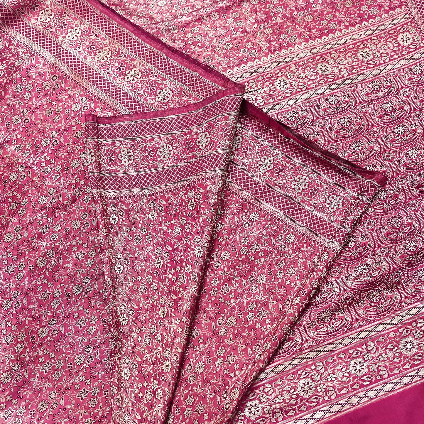 Indian Vintage Sari Wine Heavy Wedding Pure Satin Silk Woven Banarasi Tanchoi Saree 5Yd Ethnic Craft Fabric Upcycle Bridal Heavy Sarees