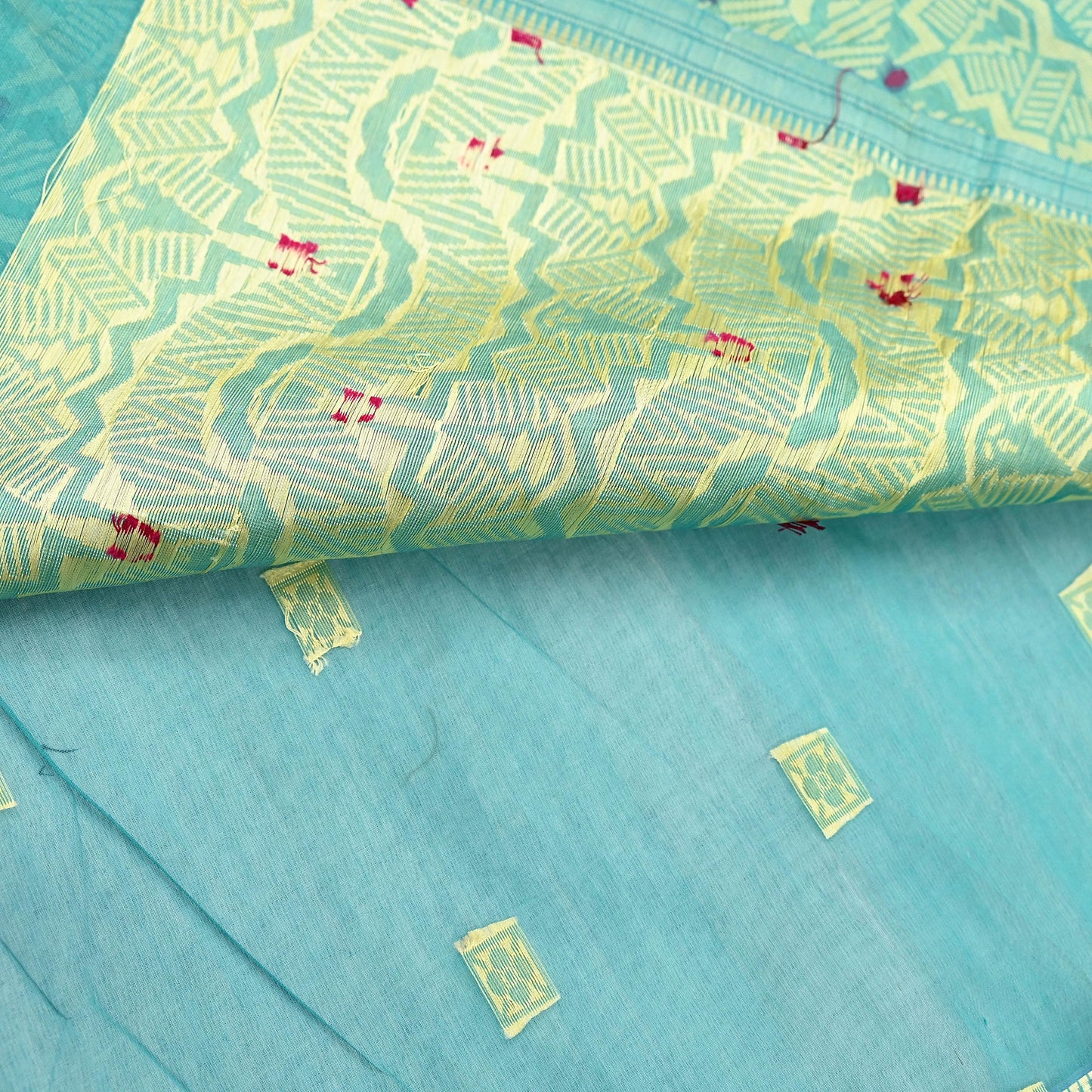 Indian Vintage Sari Green Pure Cotton Hand Woven Sarees Craft Fabric 5yd Ethnic Crafting Quilting Dress Making Quilting Upcycle
