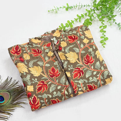 Indian Vintage Brown Embroidered Kashmiri Coat, Aari Embroidery, Pure Woolen Coat, Boho Jacket For Both Women/Men Indian Coat