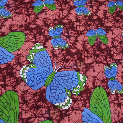 Indian Vintage Sari Maroon & Brown Printed Sarees Pure Cotton Craft Fabric Soft 5Yd Sewing Sarong Wrap Boho Floral Dress making Quilting