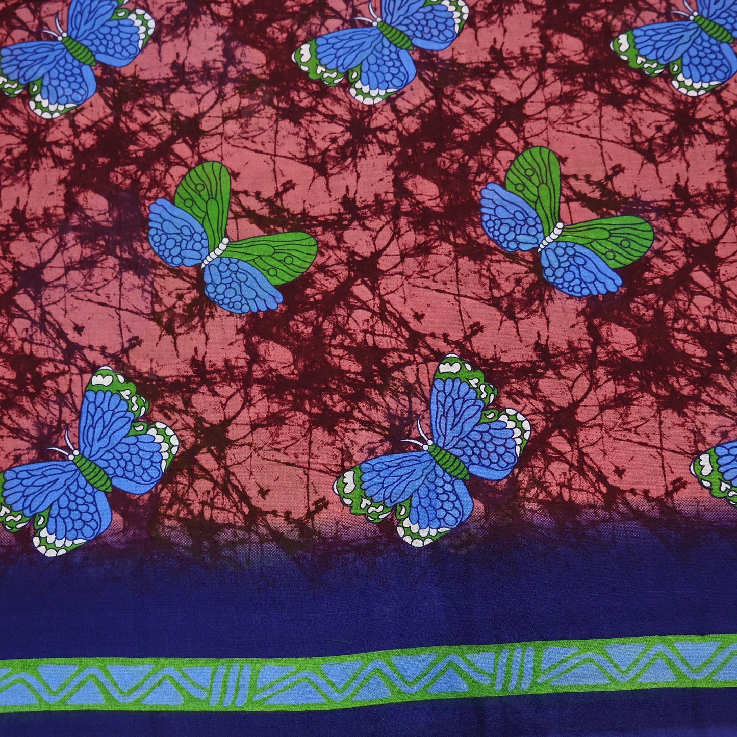 Indian Vintage Sari Maroon & Brown Printed Sarees Pure Cotton Craft Fabric Soft 5Yd Sewing Sarong Wrap Boho Floral Dress making Quilting