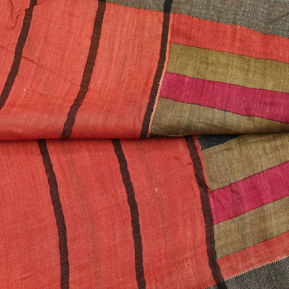 Indian Vintage Multi Long Stole Pure Woolen Scarf Printed Dupatta Infinity Scarves Sarong Wrap Veil Woman Hijab Shawl Craft Fabric Fringes