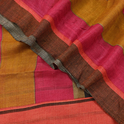 Indian Vintage Multi Long Stole Pure Woolen Scarf Printed Dupatta Infinity Scarves Sarong Wrap Veil Woman Hijab Shawl Craft Fabric Fringes