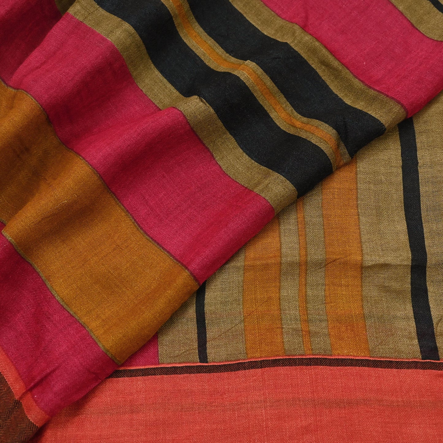 Indian Vintage Multi Long Stole Pure Woolen Scarf Printed Dupatta Infinity Scarves Sarong Wrap Veil Woman Hijab Shawl Craft Fabric Fringes