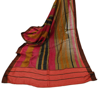 Indian Vintage Multi Long Stole Pure Woolen Scarf Printed Dupatta Infinity Scarves Sarong Wrap Veil Woman Hijab Shawl Craft Fabric Fringes