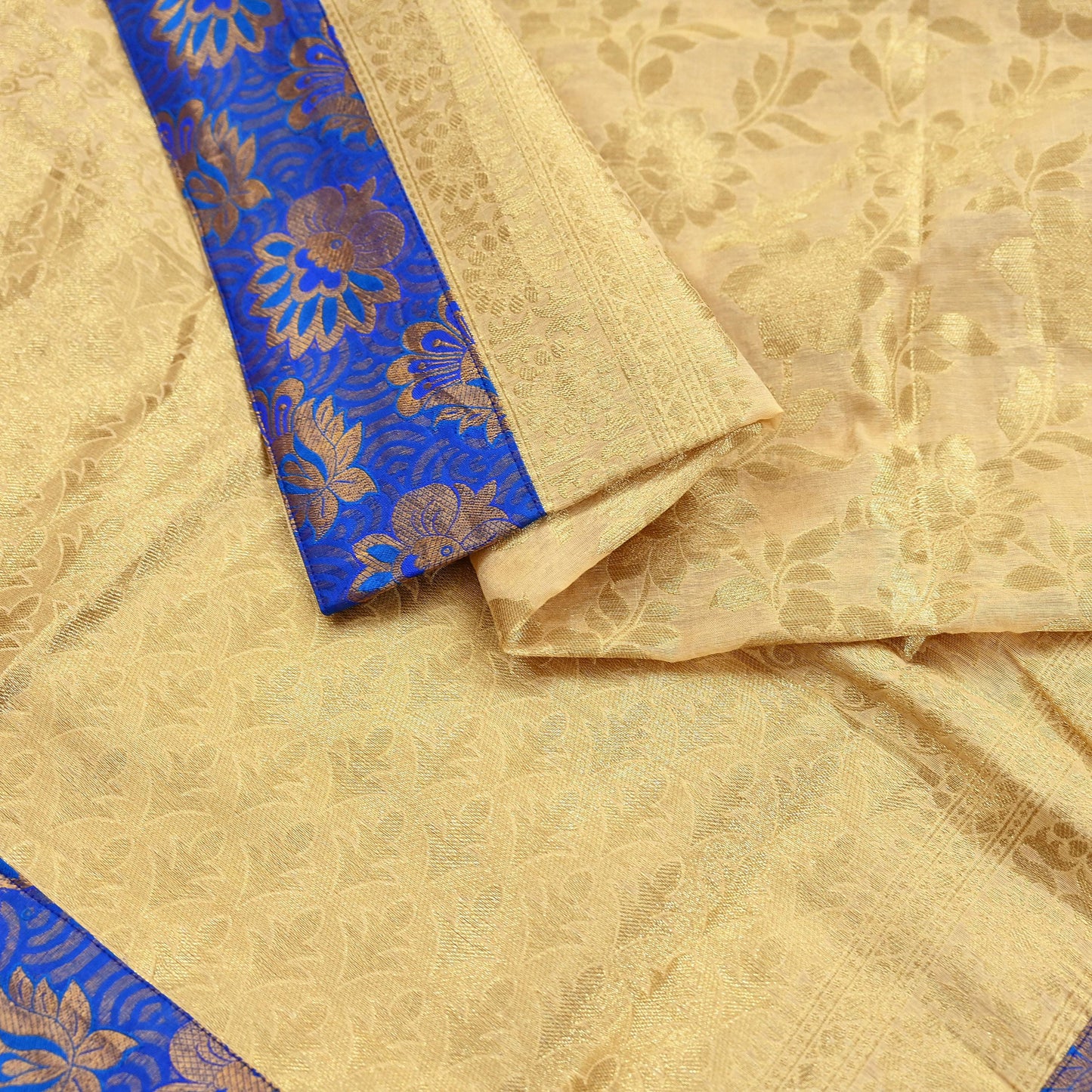 Indian Vintage Heavy Golden Beige Dupatta Pure Silk Long Stole Hand Woven Banarasi Veil Scarves Zari Stole Ethnic Wear Bridal Hijab