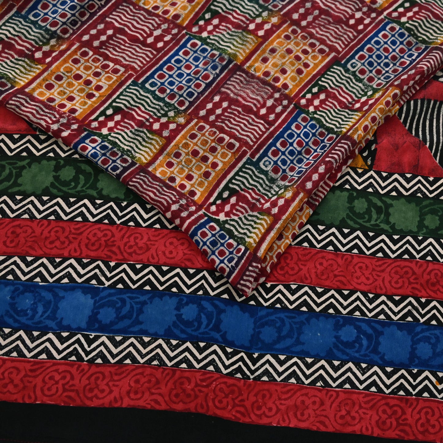 Indian Vintage Sari Multi Pure Crepe Silk Printed Saree 5yard Sewing Ethnic Wrap Craft Fabric Dressmaking Crafting Upcycle Quilting