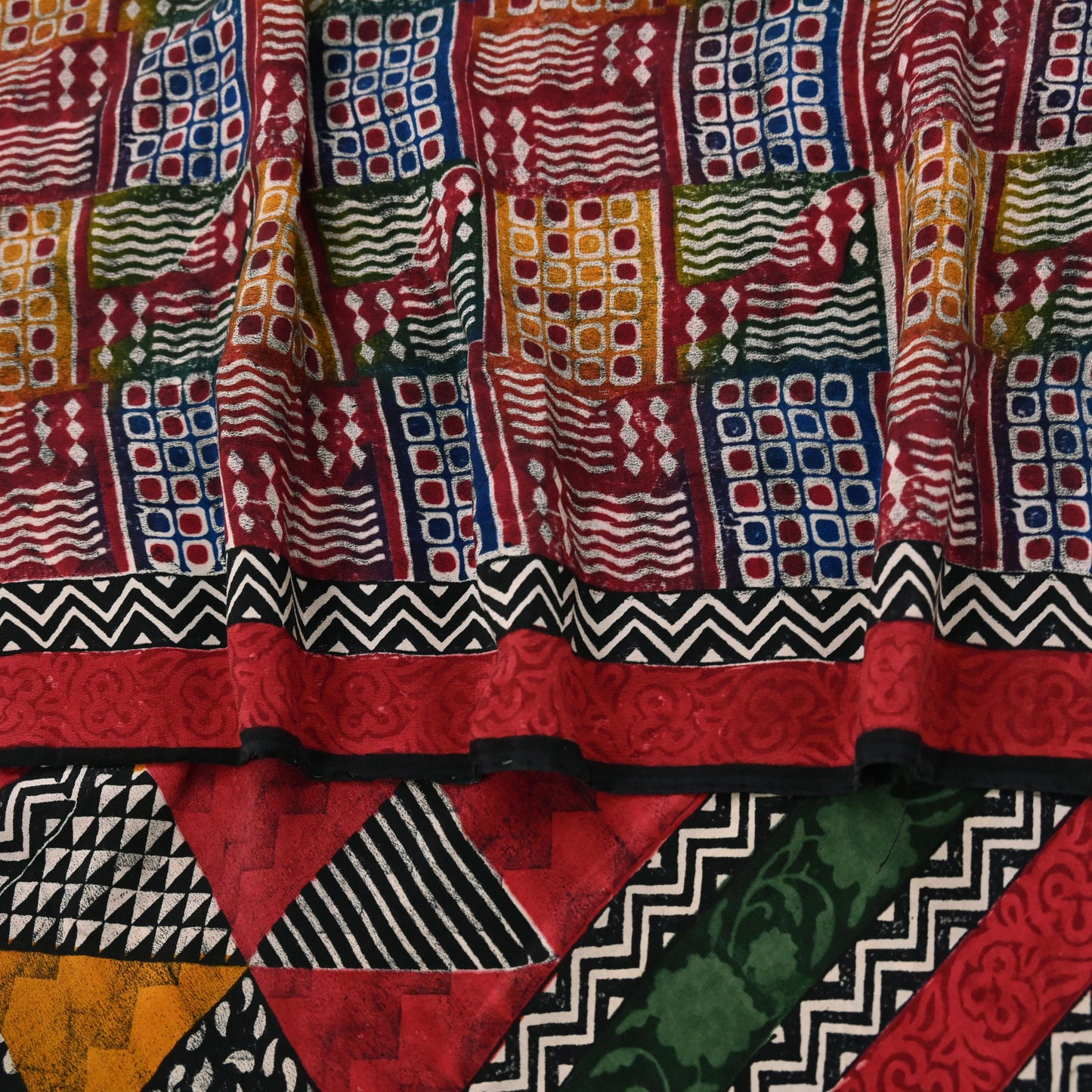 Indian Vintage Sari Multi Pure Crepe Silk Printed Saree 5yard Sewing Ethnic Wrap Craft Fabric Dressmaking Crafting Upcycle Quilting