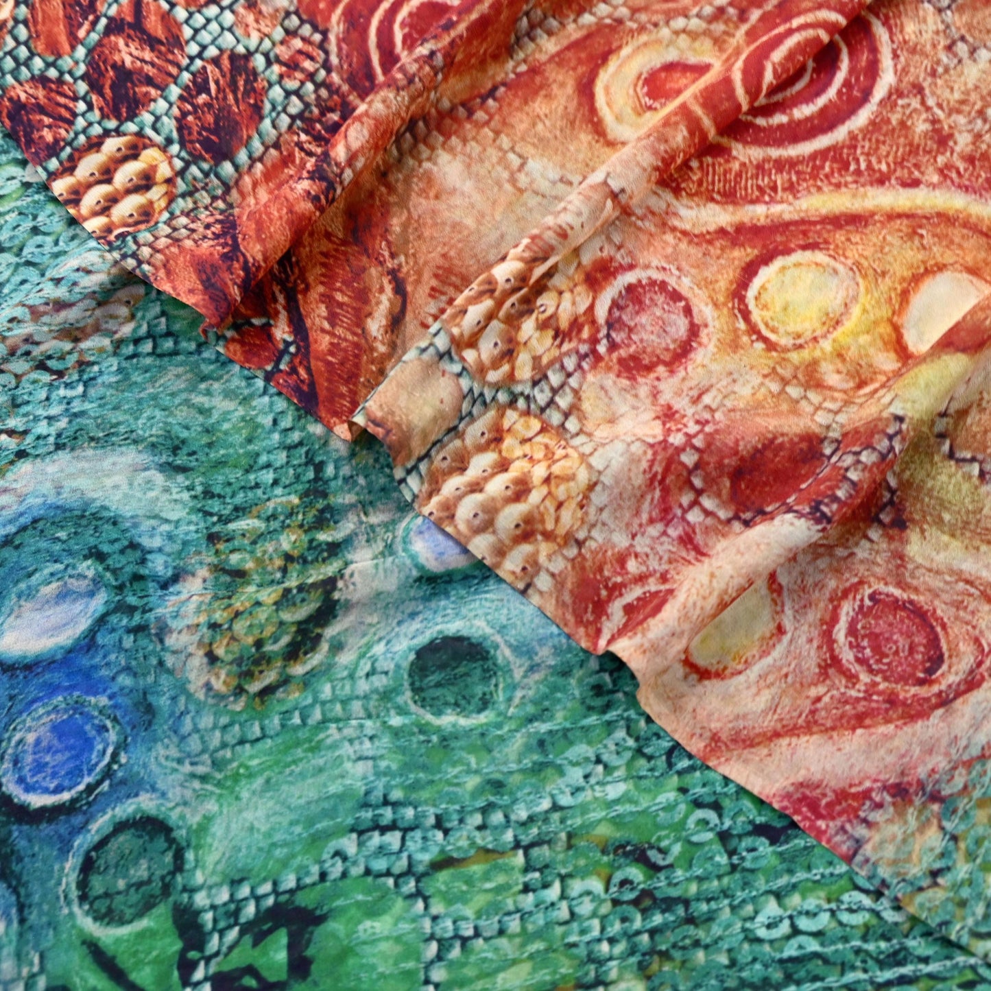 Vintage Sari Multi Blend Georgette Digital Printed Saree Sewing 6yd Craft Soft Floral Crafting Dress Making Quilting Upcycle