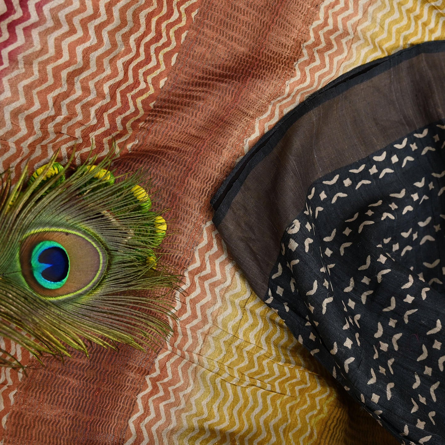 Indian Vintage Heavy Sari Maroon & Black Pure Khadi Silk Handloom Saree Craft Fabric 5yd Ethnic Wear Dress making For Crafting Quilting