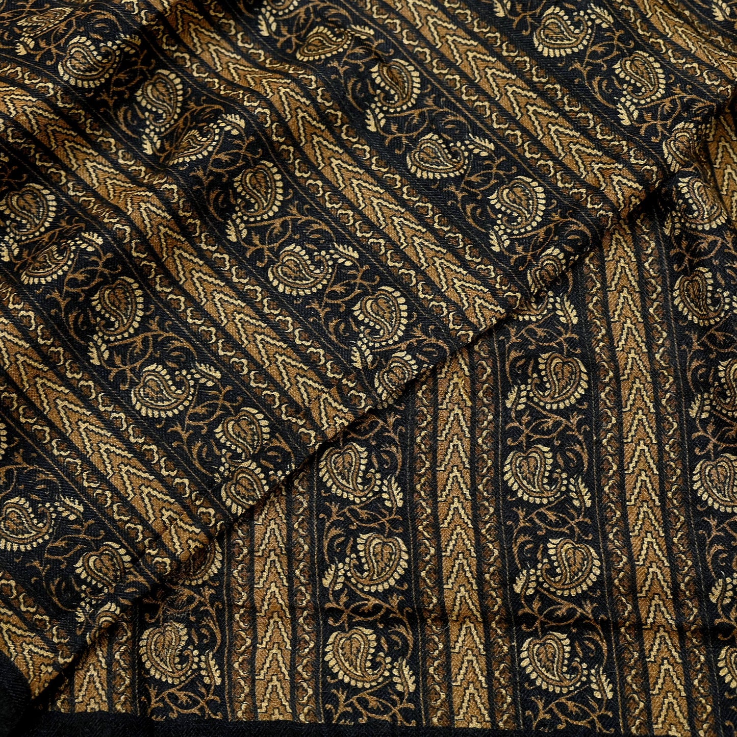 Vintage Long Stole Pure Woolen Scarf Printed Dupatta Infinity Scarves Sarong Wrap Veil Woman Hijab Shawl Craft Fabric