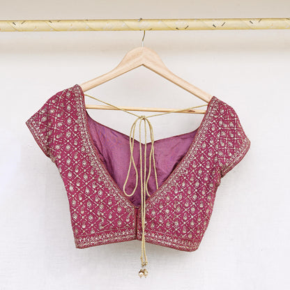 Indian Pre-owned Onion Pink Pure Georgette Silk Hand Embroidered Ritu Kumar Designer Lehenga 3pcs Set Ethnic Bollywood Party Wear